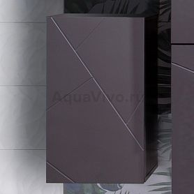 Шкаф Бриклаер Кристалл 35x60, цвет ясень анкор темный / софт графит - фото 1