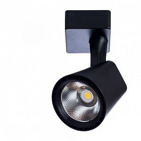 Трековый светильник Arte Lamp Amico A1810PL-1BK, арматура черная, плафон металл черный, 9х10 см - фото 1