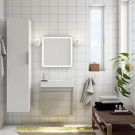 Мебель для ванной Art & Max Family 50 подвесная, с дверцей, цвет сканди - фото 1