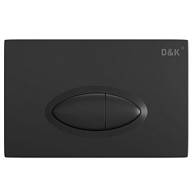 Кнопка смыва D&K Rhein.Marx DB1399025 для унитаза, цвет черный - фото 1