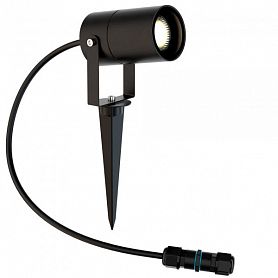 Уличный светильник Maytoni Scope O025FL-01B, арматура черная, плафон металл черный - фото 1