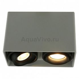 Точечный светильник Arte Lamp Pictor A5655PL-2WH, арматура цвет белый, плафон/абажур металл, цвет черный - фото 1