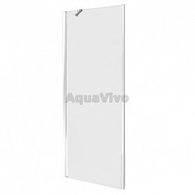 Боковая стенка Good Door Mokka SP-80-C-WE 80, стекло прозрачное, профиль белый, с магнитным профилем - фото 1