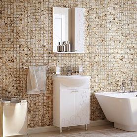 Мебель для ванной Corozo Орфей 55, цвет белый - фото 1