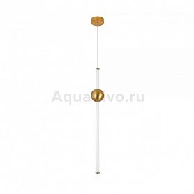 Подвесной светильник ST Luce Angurra SL1222.213.01, арматура металл, цвет золото, плафон металл, стекло, цвет золото, белый - фото 1