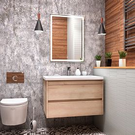 Мебель для ванной Art & Max Family 75 подвесная, цвет сканди - фото 1