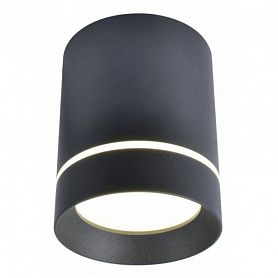 Точечный светильник Arte Lamp Elle A1909PL-1BK, арматура черная, плафон пластик черный, 8х8 см - фото 1