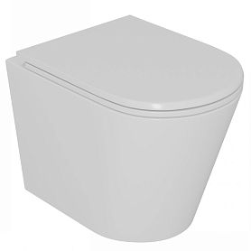 Унитаз D&K Venice DT1026516 подвесной, безободковый, с сиденьем микролифт, цвет белый - фото 1