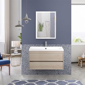 Мебель для ванной Art & Max Family 90 подвесная, цвет сканди - фото 1