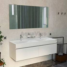 Мебель для ванной Velvex Pulsus 140, цвет белый - фото 1