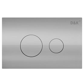 Кнопка смыва D&K Venice DB1029001 для унитаза, цвет хром - фото 1