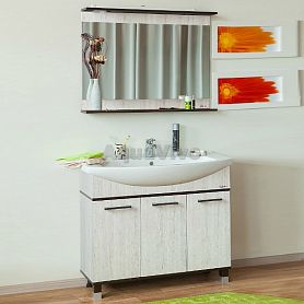 Мебель для ванной Sanflor Толедо 105, цвет Венге/Орегон - фото 1
