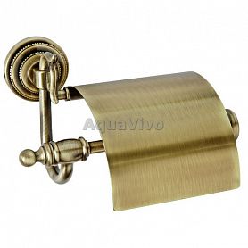 Держатель туалетной бумаги Boheme Medici 10601 с крышкой, цвет бронза - фото 1