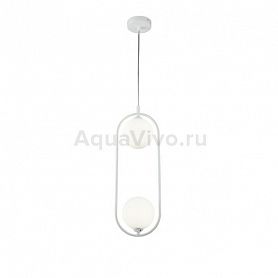 Подвесной светильник Maytoni Ring MOD013PL-02W, арматура цвет белый, плафон/абажур стекло, цвет белый - фото 1