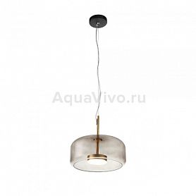 Подвесной светильник ST Luce Palochino SL1053.243.01, арматура металл, цвет золото, плафон стекло, цвет серый - фото 1