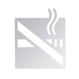 Bemeta Hotel 111022052 Табличка курить запрещено, цвет хром глянцевый - фото 1