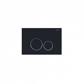 Кнопка смыва Акватек 005D KDI-0000020 для унитаза, цвет черный матовый / хром - фото 1