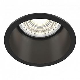 Встраиваемый светильник Maytoni Technical Reif DL049-01B, арматура черная, плафон металл черный - фото 1