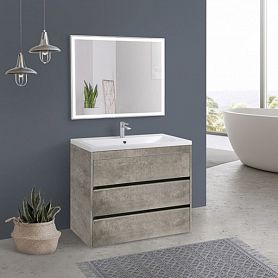 Мебель для ванной Art & Max Family 60 напольная, цвет цемент  - фото 1