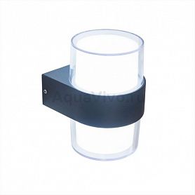 Настенный уличный светильник Citilux CLU0009R, арматура черная, плафон/абажур стекло, цвет белый/прозрачный - фото 1
