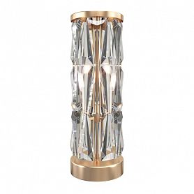 Настольная лампа Maytoni Puntes MOD043TL-02G, арматура золото, плафон хрусталь прозрачный - фото 1