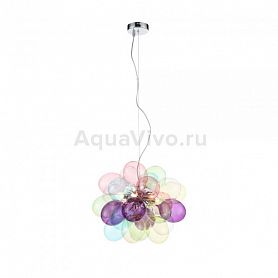 Подвесной светильник ST Luce Sospiro SL432.153.06, арматура металл, цвет хром, плафон стекло, цвет разноцветный - фото 1
