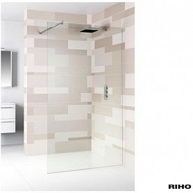 Душевая перегородка Riho Scandic Nxt X400 160, стекло прозрачное, профиль хром - фото 1