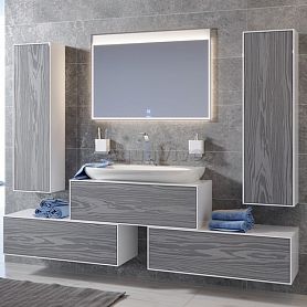 Мебель для ванной Aqwella Genesis 120, цвет миллениум серый - фото 1