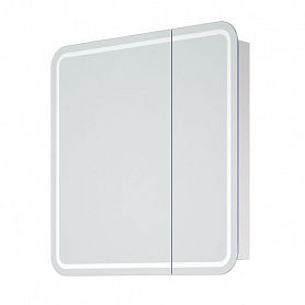 Шкаф-зеркало Corozo Алабама 80/С, с подсветкой, цвет белый - фото 1