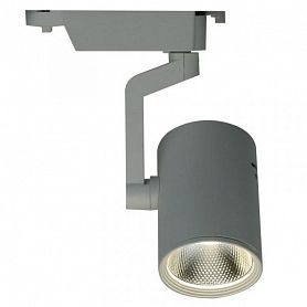 Трековый светильник Arte Lamp Traccia A2330PL-1WH, арматура цвет белый, плафон/абажур металл, цвет серый - фото 1