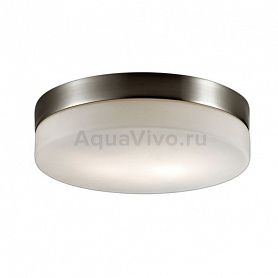 Настенно-потолочный светильник Odeon Light Presto 2405/1A, арматура цвет серый/никель, плафон/абажур стекло, цвет белый - фото 1