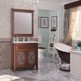 Мебель для ванной Опадирис Палермо 80, цвет светлый орех - фото 1