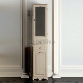 Шкаф-пенал Опадирис Риспекто 40 правый, с бельевой корзиной, цвет слоновая кость - фото 1
