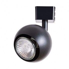 Трековый светильник Arte Lamp Brad A6253PL-1BK, арматура черная, плафон металл черный, 6х8 см - фото 1