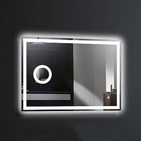 Зеркало Esbano ES-3429KDF 100x70, LED-подсветка, функция антизапотевания, увеличение, сенсорный выключатель - фото 1