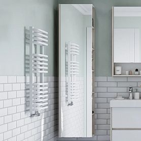 Шкаф-пенал Акватон Сканди 40, с зеркалом, цвет белый / дуб верона - фото 1