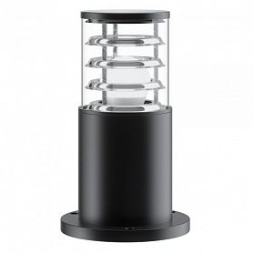 Ландшафтный светильник Maytoni Bronx O576FL-01B1, арматура черная, плафон пластик прозрачный - фото 1