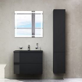 Мебель для ванной AM.PM Gem 75 подвесная, цвет черный матовый - фото 1