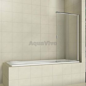Шторка на ванну Good Door Screen SL-100-C-CH 100x140, стекло прозрачное, профиль хром - фото 1