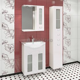 Мебель для ванной Какса-А Витраж 50, напольная, цвет белый - фото 1