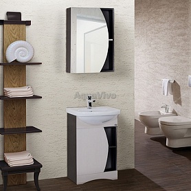 Мебель для ванной Оника Дуэт 52.01, цвет венге луизиана / бодега светлый - фото 1