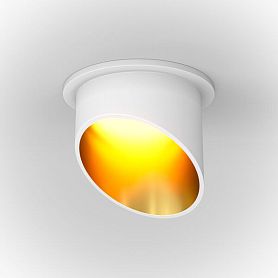Точечный светильник Maytoni Technicali Lipari DL044-01-GU10-W, арматура белая с золотом - фото 1