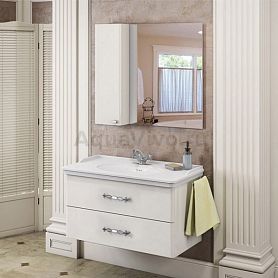 Мебель для ванной Comforty Неаполь 100, цвет белый глянец - фото 1