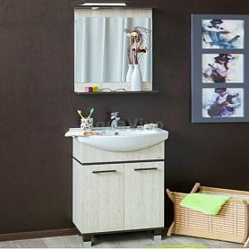 Мебель для ванной Sanflor Толедо 75, цвет Венге/Орегон - фото 1