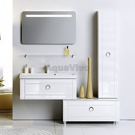 Мебель для ванной Aqwella Инфинити 100, цвет белый - фото 1