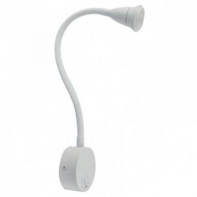 Бра Arte Lamp Twist A7603AP-1WH, арматура цвет белый, плафон/абажур пластик, цвет белый - фото 1