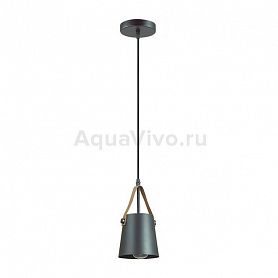Подвесной светильник Lumion Tristen 3641/1, арматура цвет коричневый/черный, плафон/абажур металл, цвет черный - фото 1