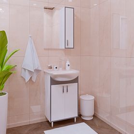 Мебель для ванной Corozo Спектр 50, цвет белый / серый - фото 1