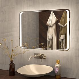 Зеркало Art & Max Elegant 100x80, с подсветкой и диммером - фото 1