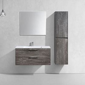 Мебель для ванной Vincea Chiara 100, с 2 ящиками, цвет серый камень - фото 1